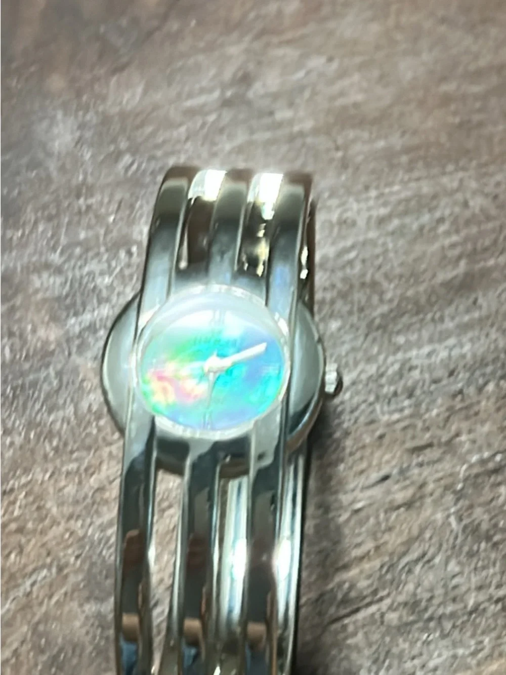 Minnici Quartz Stainless Steel Bangle Watch New Battery!